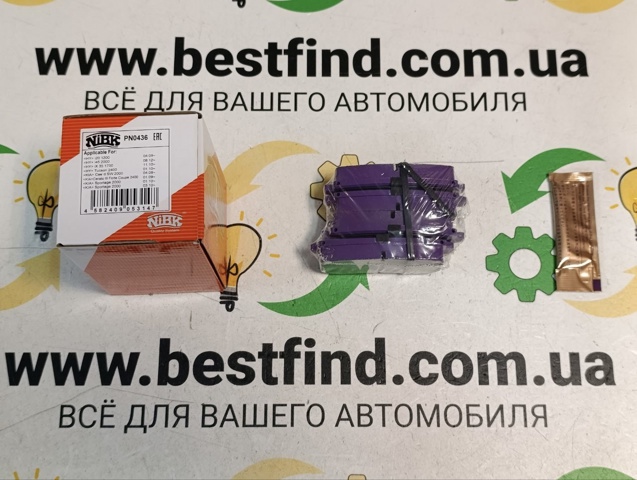 Задні гальмівні колодки PN0436 NIBK