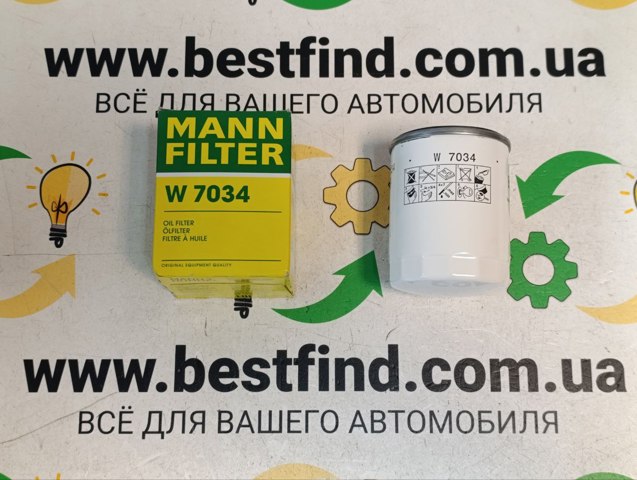 Фільтр масляний W7034 MANN