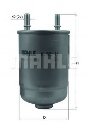 Фільтр тонкого очищення палива KL48519D MAHLE