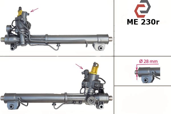 Рейковий рульовий механізм A2214604100 MERCEDES