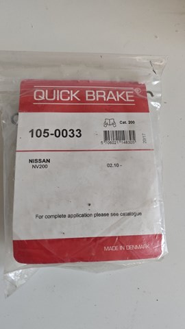 Монтажний комплект задніх барабанних колодок 1050033 QUICK BRAKE