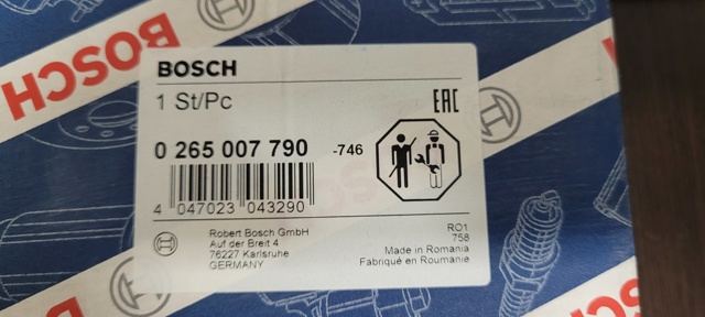 Датчики антиблокувальної системи гальм 0265007790 BOSCH