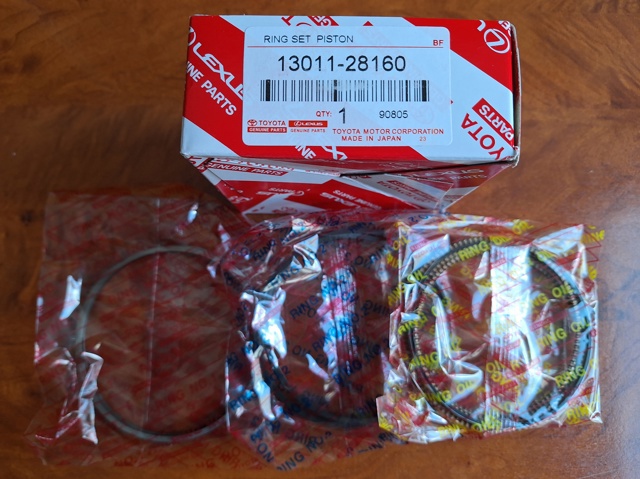 Комплект поршневих кілець, STD 1301128160 TOYOTA