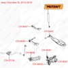 Сайлентблоки поздовжніх важелів передньої підвіски CH0644 POLYCRAFT