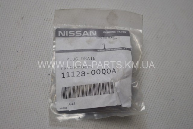 Пробка піддона двигуна 1112800Q0A NISSAN