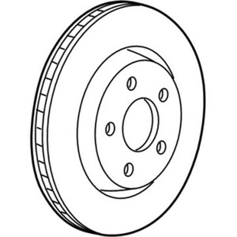 Диск гальмівний передній 4755577AA CHRYSLER