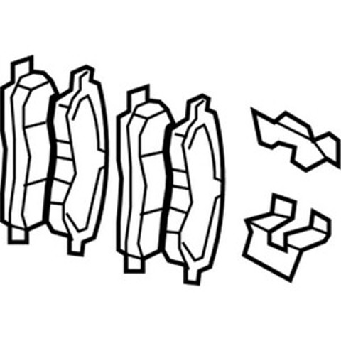 Колодки гальмівні передні, дискові 68020494AC CHRYSLER