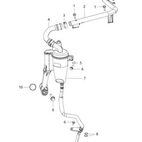 Прокладка впускного колектора 68142381AA CHRYSLER