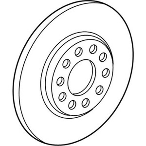 Диск гальмівний задній 68254088AB CHRYSLER