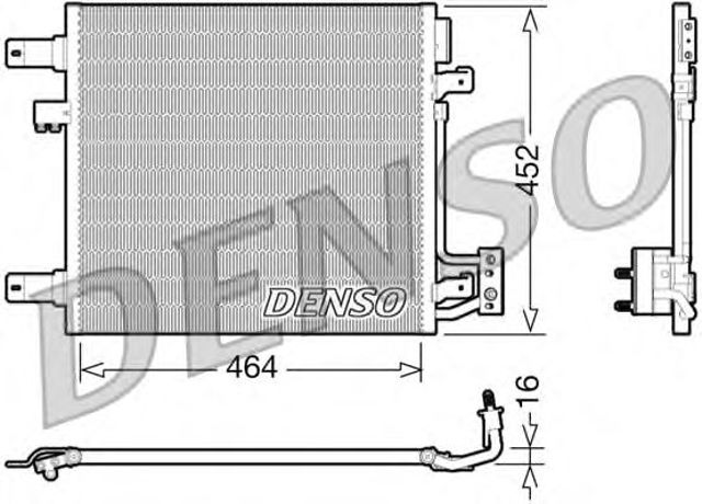 Радіатор системи охолодження кондиціонера DCN06014 DENSO