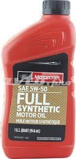 Масло моторное синтетическое ford motorcraft "full synthetic motor oil 5w-50", 0.946 л XO5W50QGT