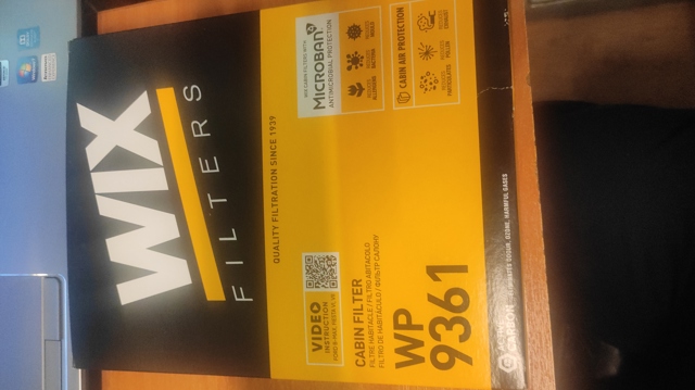 Фільтр салону WP9361 WIX
