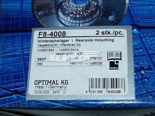 Сайлентблок балки моста F84008 OPTIMAL