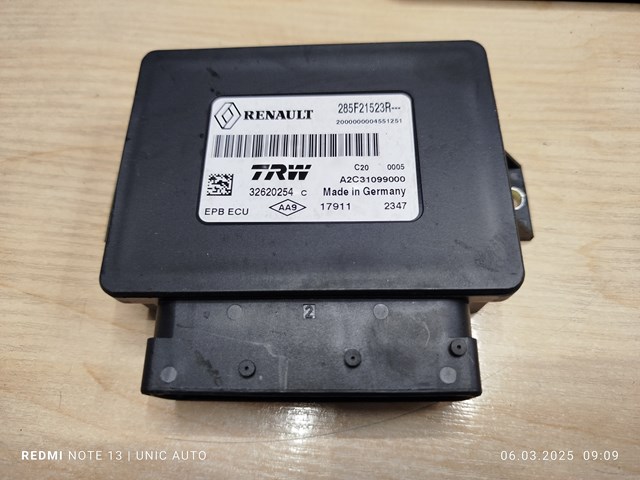 Блок стоянкового гальма 285F21523R RENAULT