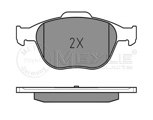 Колодки передні 0252344017 MEYLE