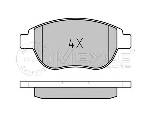 Колодки передні 0252360019 MEYLE