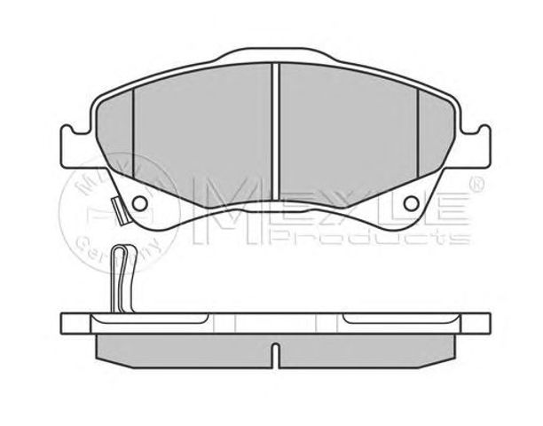 Колодки передні 0252420419W MEYLE