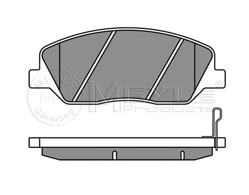 Колодки передні 0252435117W MEYLE