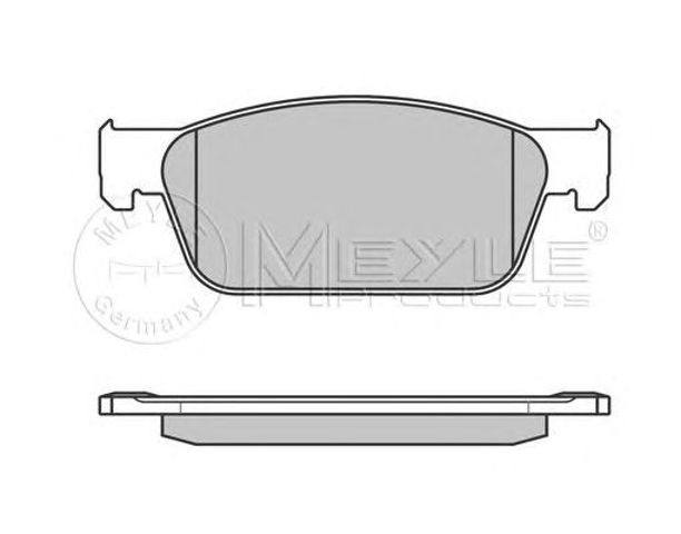 Колодки передні 0252462318W MEYLE