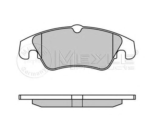 Колодки передні 0252474319W MEYLE
