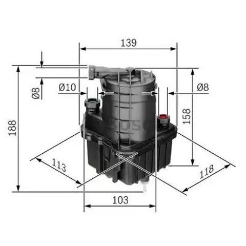 Фільтр тонкого очищення палива 0450907015 BOSCH