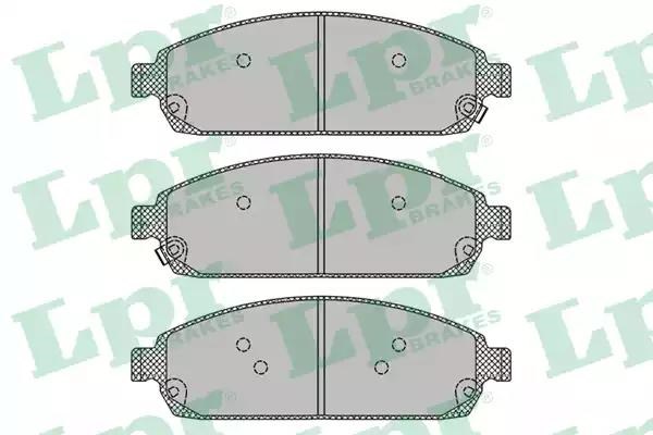 Колодки передні 05P1403 LPR