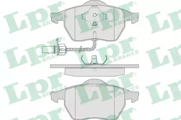 Передні гальмівні колодки 05P790 LPR