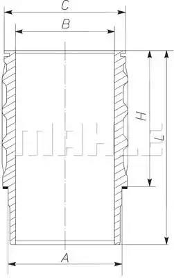 Гільза поршнева 061WN1701 MAHLE