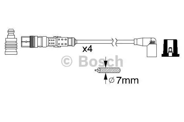 Проводи високовольтні 0986356312 BOSCH