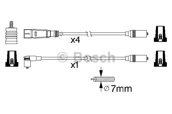 Дроти запалювання 0986356317 BOSCH