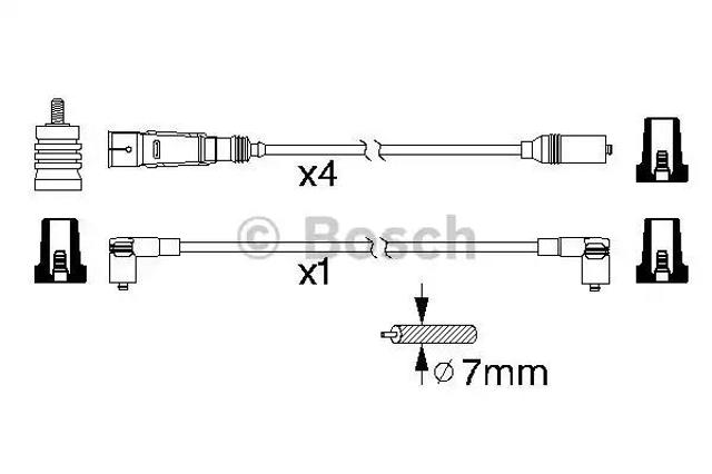 Дріт високовольтний 0986356338 BOSCH