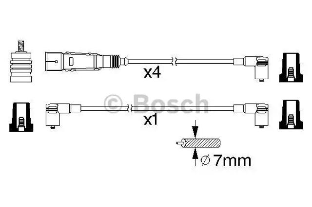Дроти запалювання 0986356357 BOSCH