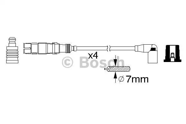 Проводи високовольтні 0986356359 BOSCH