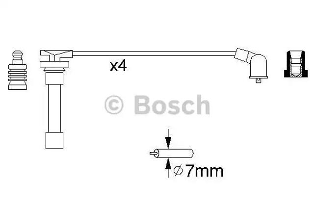 Проводи високовольтні 0986356793 BOSCH