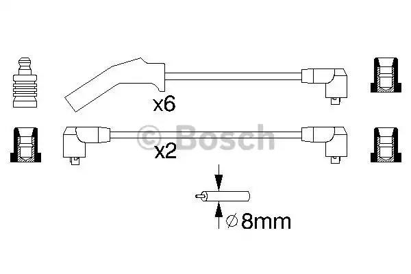 Проводи високовольтні 0986356879 BOSCH