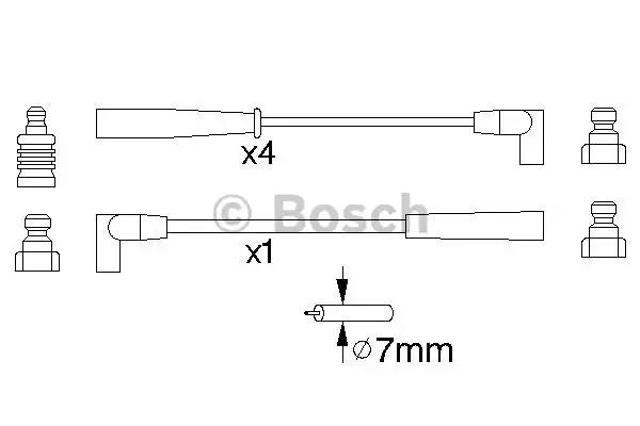 Дроти запалювання 0986356888 BOSCH