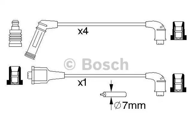 Дріт високовольтний 0986356990 BOSCH