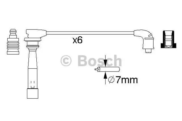 Проводи високовольтні 0986356992 BOSCH