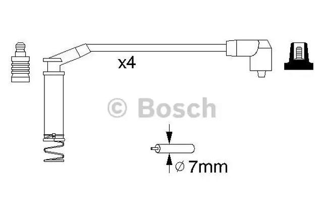 Дроти запалювання 0986357124 BOSCH