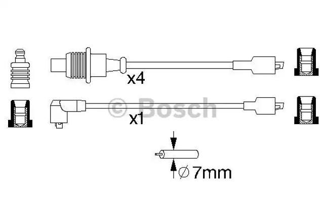 Дріт високовольтні, комплект 0986357128 BOSCH