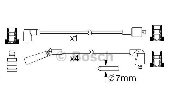 Проводи високовольтні 0986357185 BOSCH