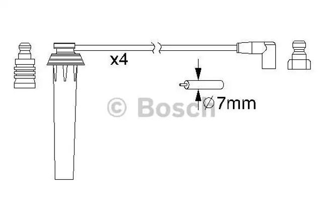 Дріт високовольтний 0986357192 BOSCH