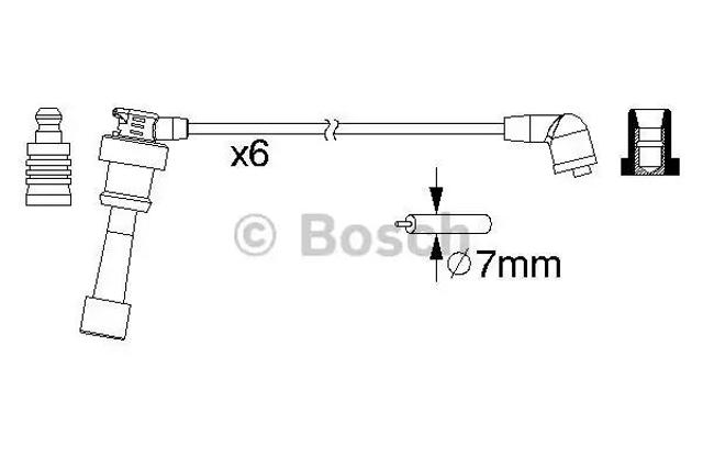 Дріт високовольтні, комплект 0986357218 BOSCH