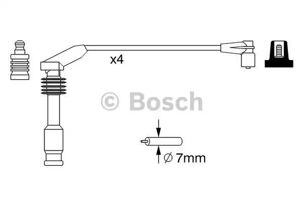 Дріт високовольтні, комплект 0986357226 BOSCH