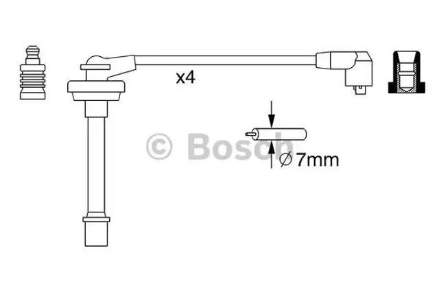 Дроти запалювання 0986357278 BOSCH