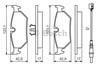 Колодки гальмівні задні, дискові 0986424027 BOSCH