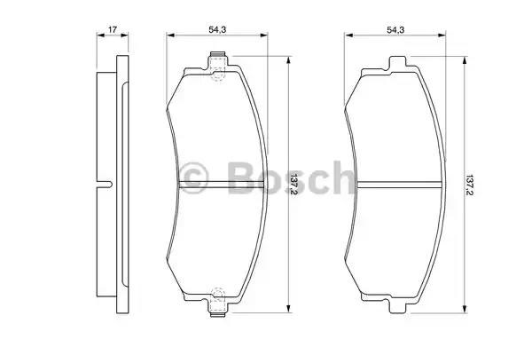 Дискові гальма 0986424215 BOSCH