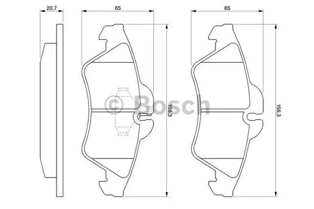 Колодки гальмівні дискові комплект 0986424218 BOSCH