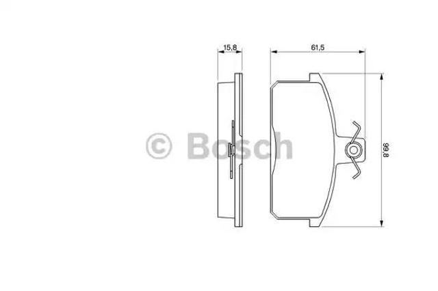 Гальмівні колодки 0986424274 BOSCH