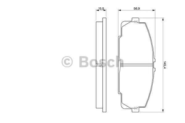 Передні гальмівні колодки 0986424319 BOSCH